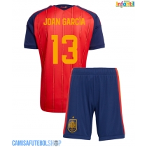 Camisa de time de futebol Espanha Joan Garcia #13 Replicas 1º Equipamento Infantil Mundo 2026 Manga Curta (+ Calças curtas)